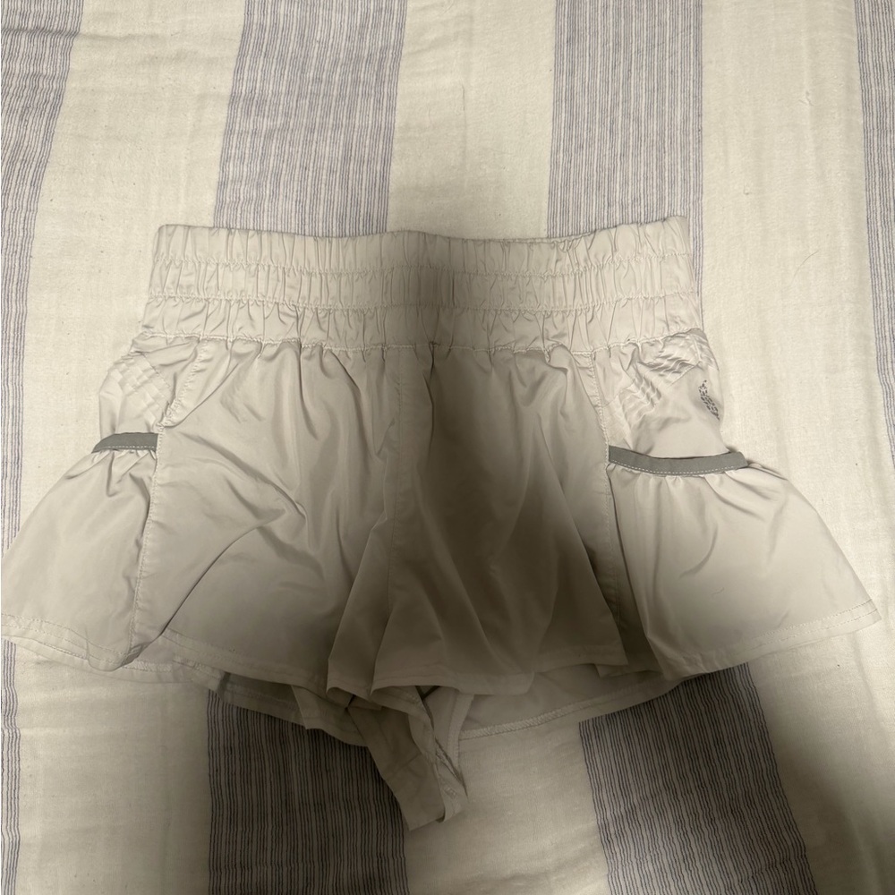 FP Movement by Free People Cream Athletic Shorts